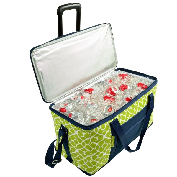 Collapsible Wheeled Cooler- Steel frame/Side Support-72 cans
