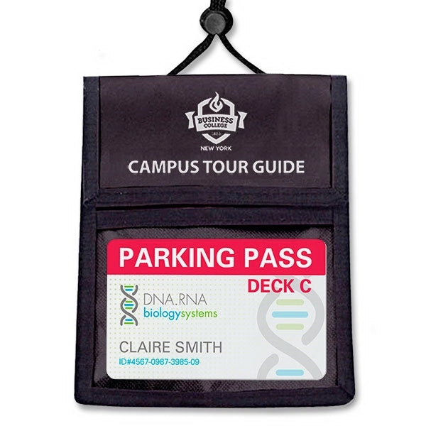 Multi-Pocket Credential Wallets with Black Trim