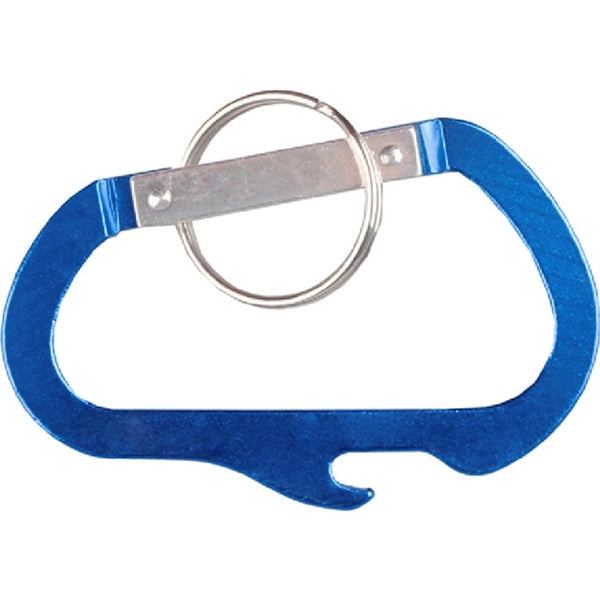 Carabiner with Bottle Opener and Key Ring