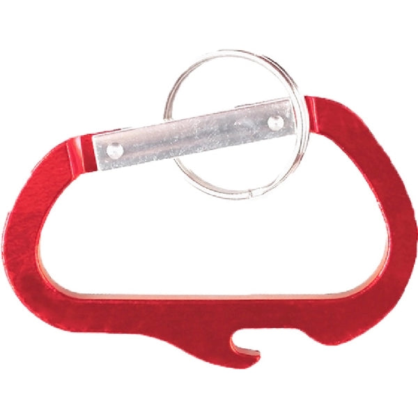 Carabiner with Bottle Opener and Key Ring