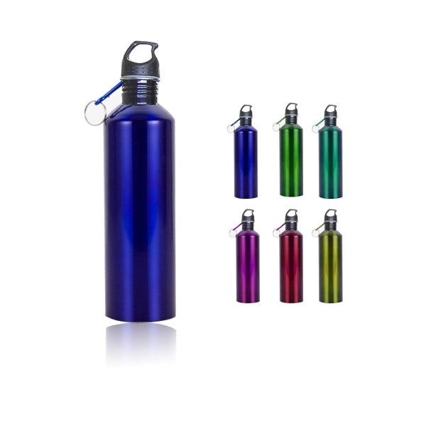 Sports Water Bottle With Carabiner 25oz
