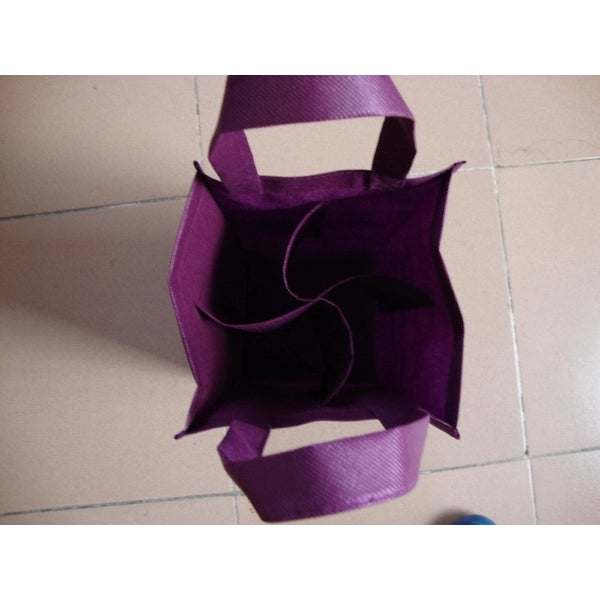 4 bottles non woven wine tote bags
