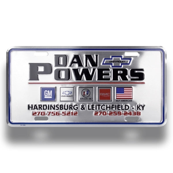 Embossed Aluminum License Plates