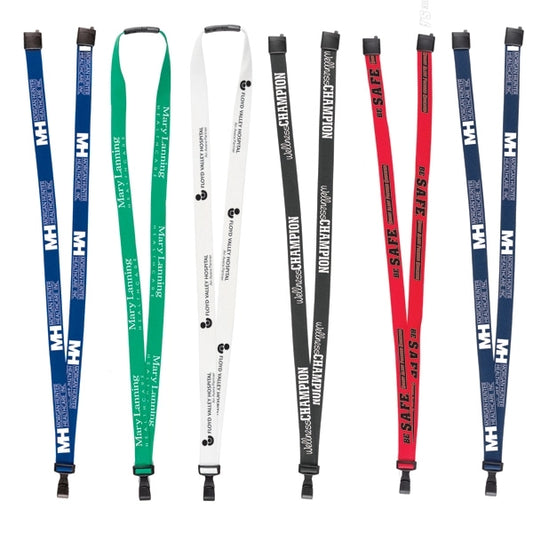5/8" Anti-Microbial Silk Screen Lanyard