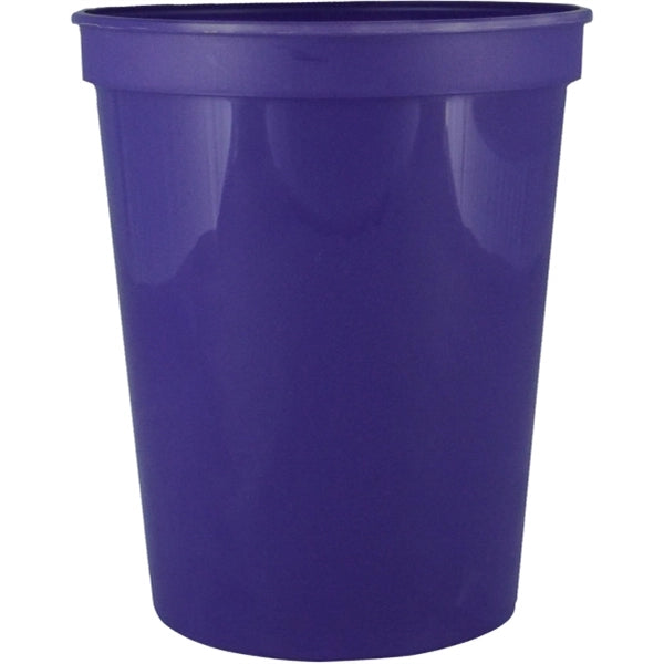 16 oz. Smooth Walled Stadium Cup with Automated Silkscreen