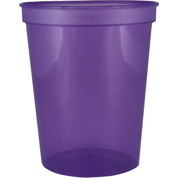 16 oz. Smooth Walled Stadium Cup with Automated Silkscreen
