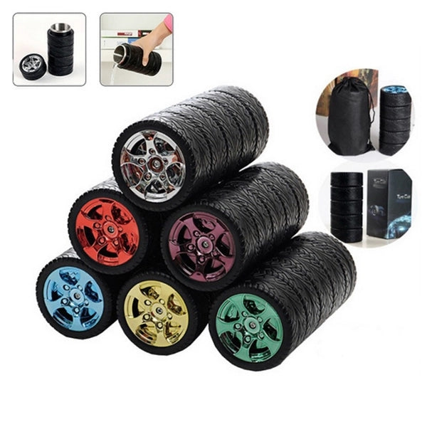 Tire Style Water Bottle Travel Mug