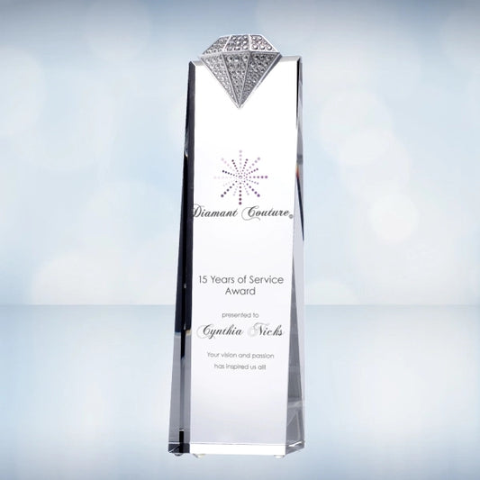Color Imprinted Luxury Diamond Tower - Large