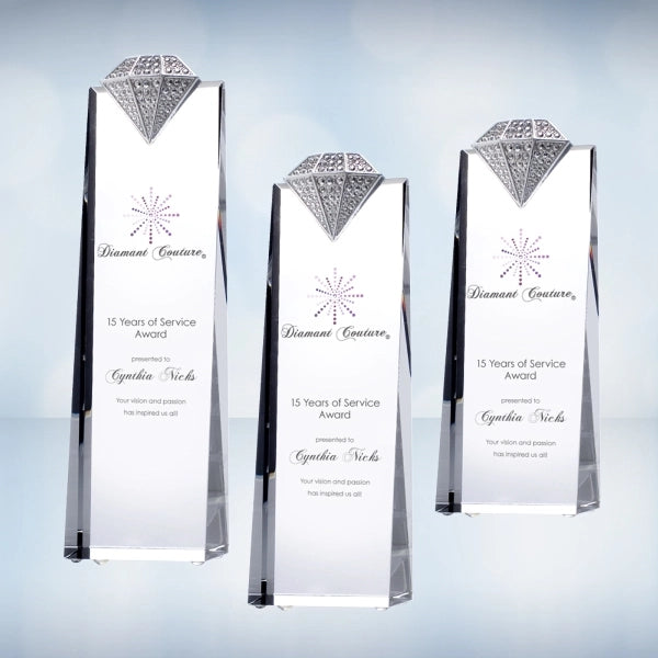 Color Imprinted Luxury Diamond Tower - Large
