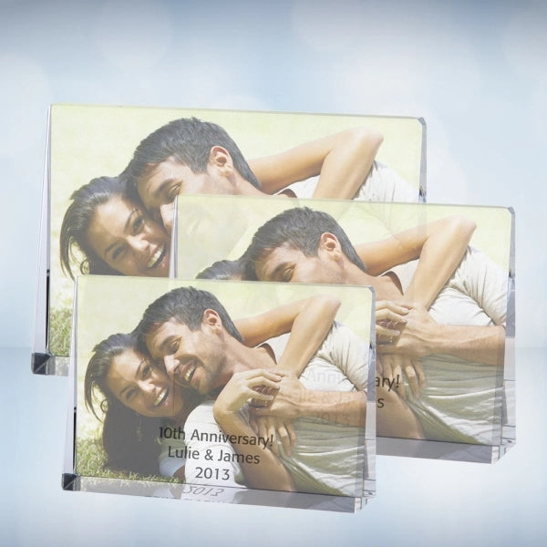 Color Photo Imprinted Horizontal Rectangle Plaque - Large