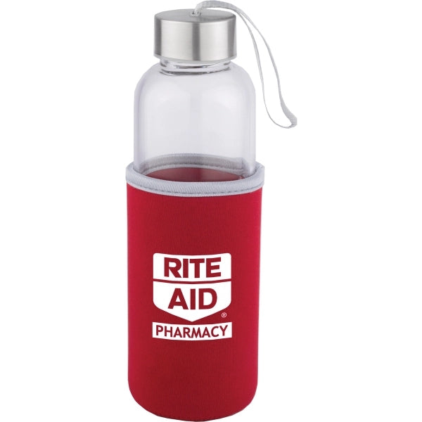 Caspian 16 Oz Glass Bottle With Neoprene Sleeve