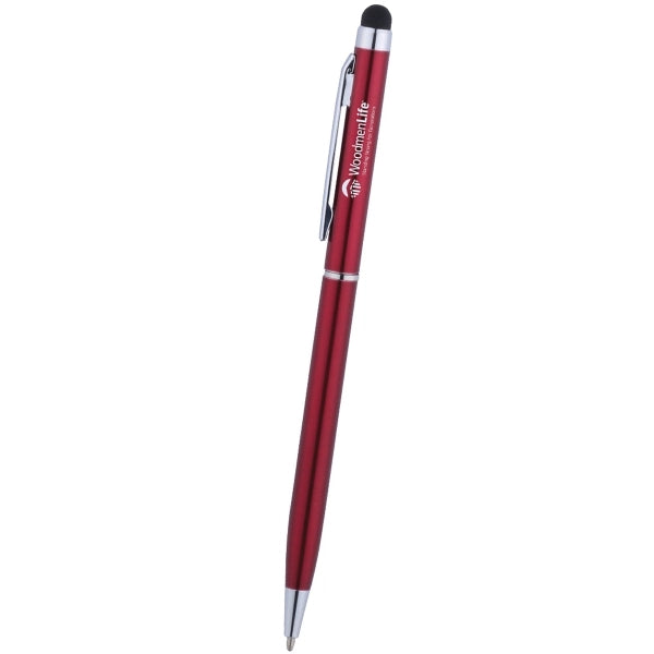 Sleek Metal Twist Action Stylus Ballpoint