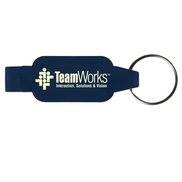 Rectangular Bottle Opener Beverage Wrench Keychain