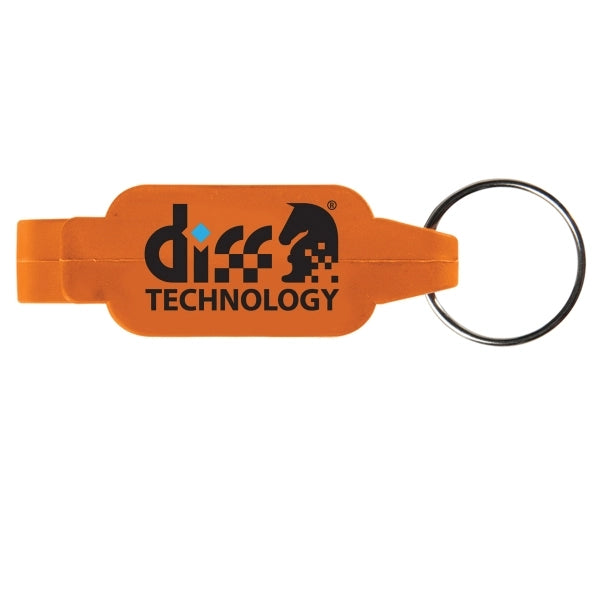 Rectangular Bottle Opener Beverage Wrench Keychain