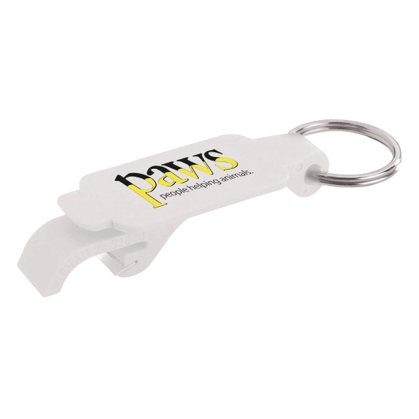 Rectangular Bottle Opener Beverage Wrench Keychain