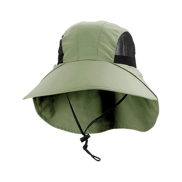 Large Bill Flap Cap With Mesh