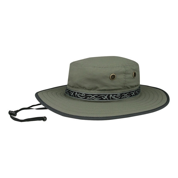 Taslon UV Sun Hat With Jacquard Ribbon