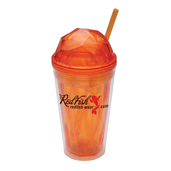 16 oz. Double Wall Acrylic Tumbler with Dome