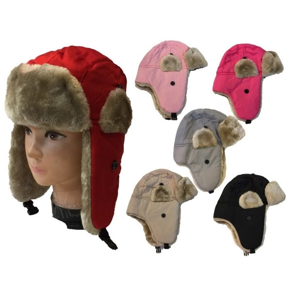 Fashion Kids Fur Earflap Bomber Hat