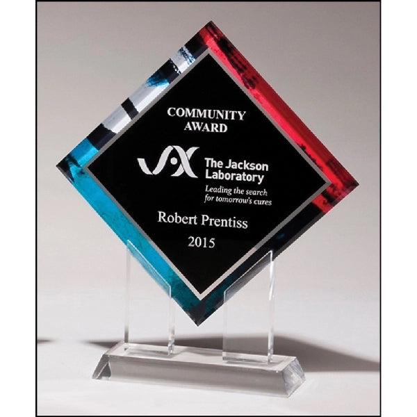 Laser Engraved Diamond Award 8.5x10