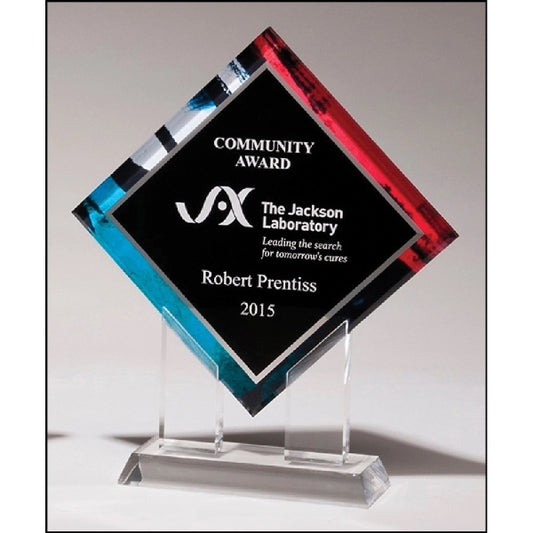 Laser Engraved Diamond Award 8.5x10
