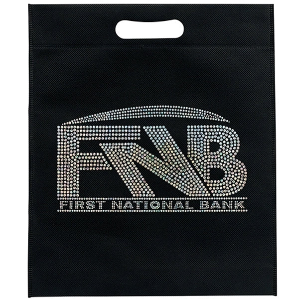 13W x 15H x 3 - Non-Woven Die Cut Bag - Sparkle