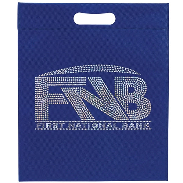 13W x 15H x 3 - Non-Woven Die Cut Bag - Sparkle