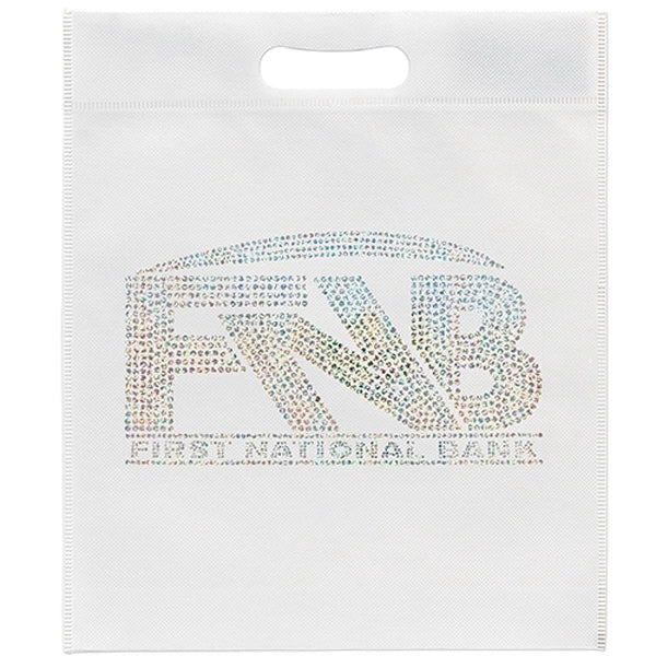 13W x 15H x 3 - Non-Woven Die Cut Bag - Sparkle