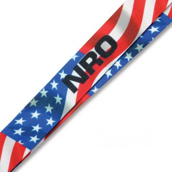 1" Event-Style Custom Dye-Sublimated Lanyard/Mask Holder