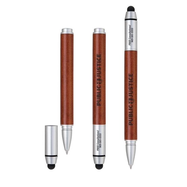 Cap-Off Wooden Stylus Pen