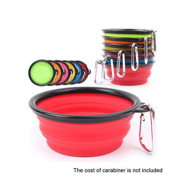 Imprinted Collapsible Silicone Pet Bowls