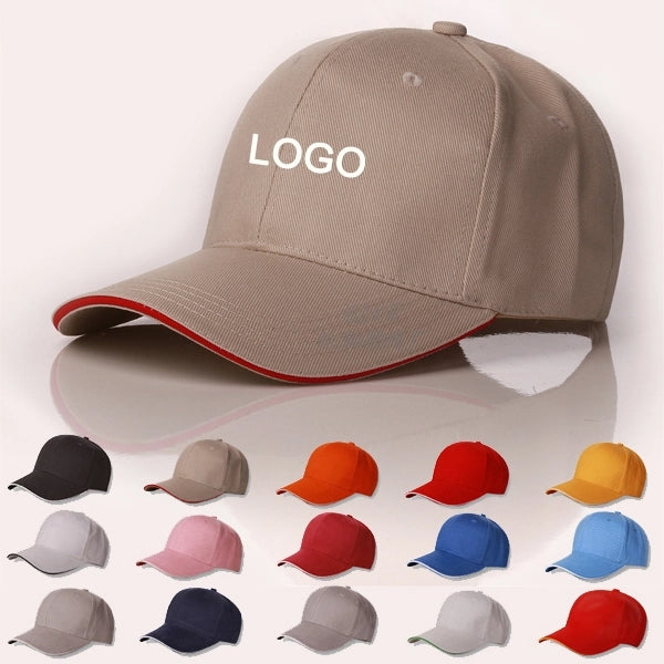 Custom Logo 100% Cotton 6 panel Baseball Cap Hat