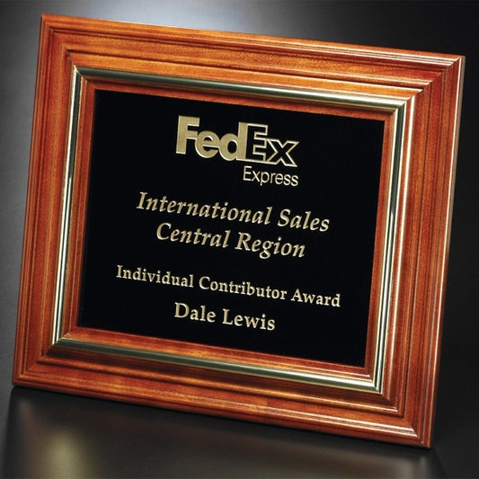 Americana Plaque with Black Glass 14 x 113/4