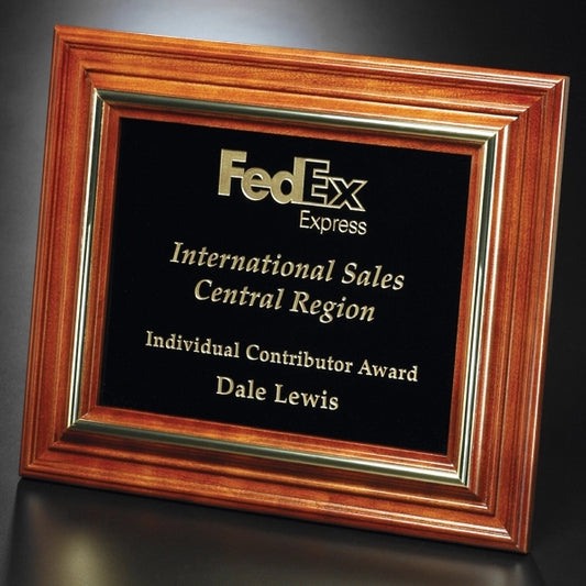 Americana Plaque with Black Glass 16 x 123/4
