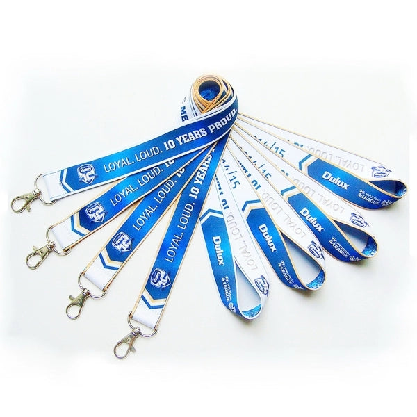 Silkscreened polyester lanyard