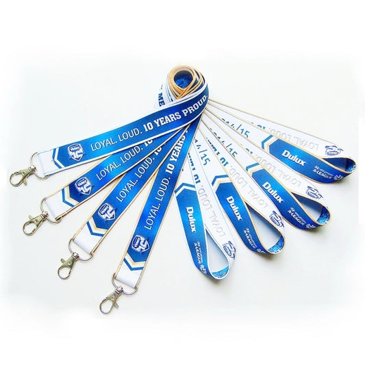 Silkscreened polyester lanyard