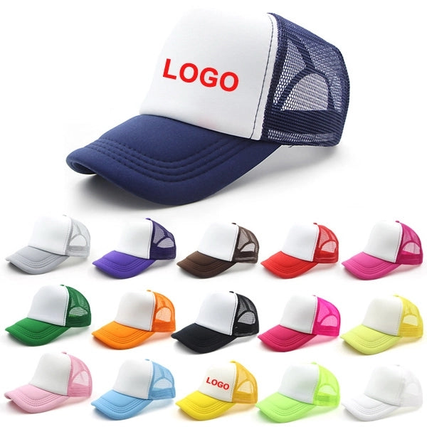 Custom Logo Mesh Snapback Trucker Cap