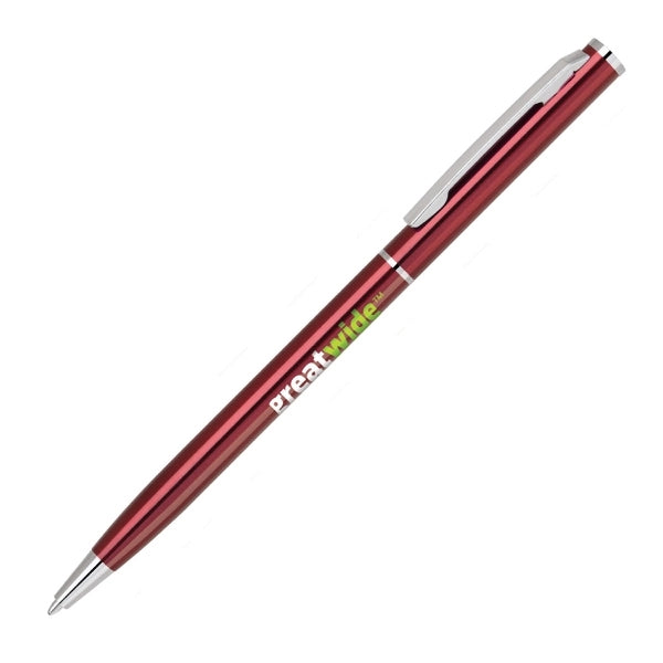 Twist action stainless pen
