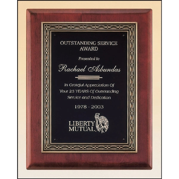 Rosewood Piano Finish Plaque 11x14