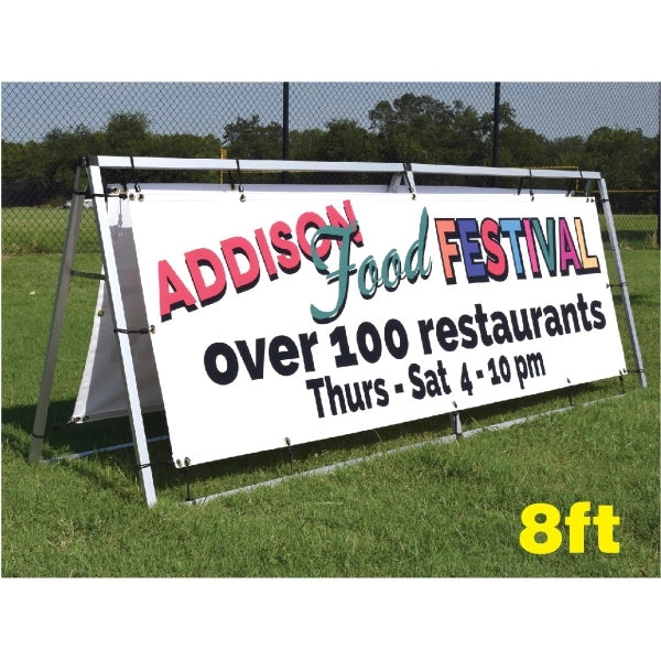 8 ft Ace Outdoor Banner Frame Single Sided Kit