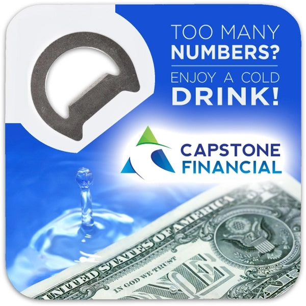 Magnetic Bottle Opener Coaster