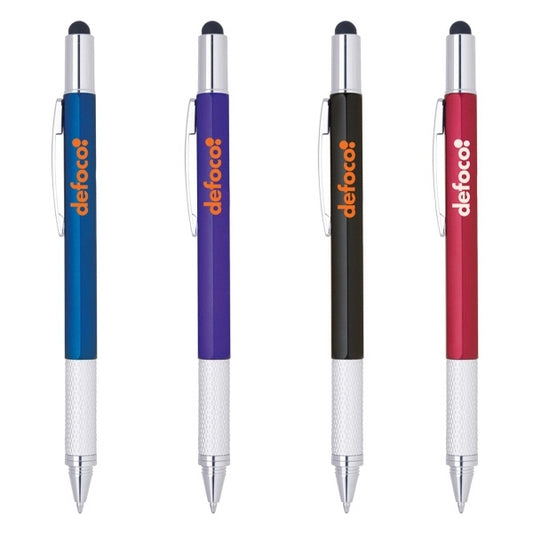 Hiroko Multi-functional Twist Action Plastic Pen/stylus
