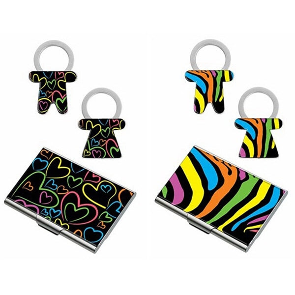 Colorful key holder card case