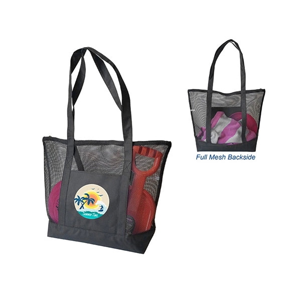 Deluxe Mesh Zipper Tote