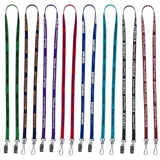 Culver 3/8" Width Dual Attachment Silkscreen Polyester Lanya