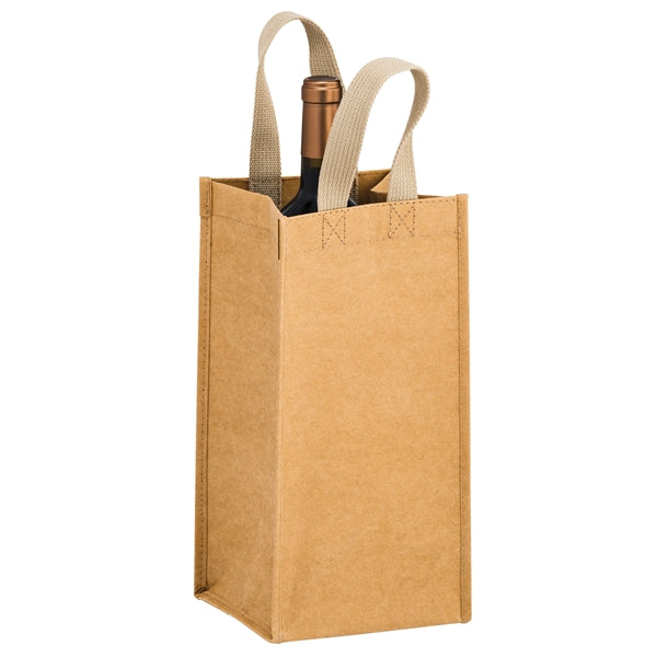 Tornado - Washable Kraft Paper Single Wine Tote Bag - Screen