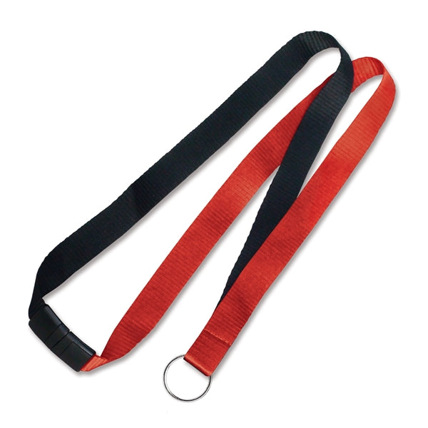 1" 2Tone Custom Silkscreen Lanyard with Breakaway
