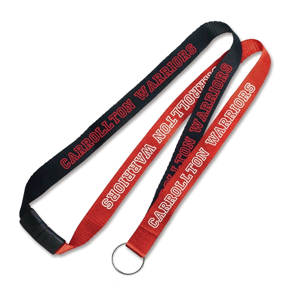 1" 2Tone Custom Silkscreen Lanyard with Breakaway