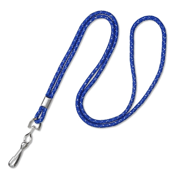 1/8" Blank Metallic Non-Breakaway Lanyards with Swivel Hook