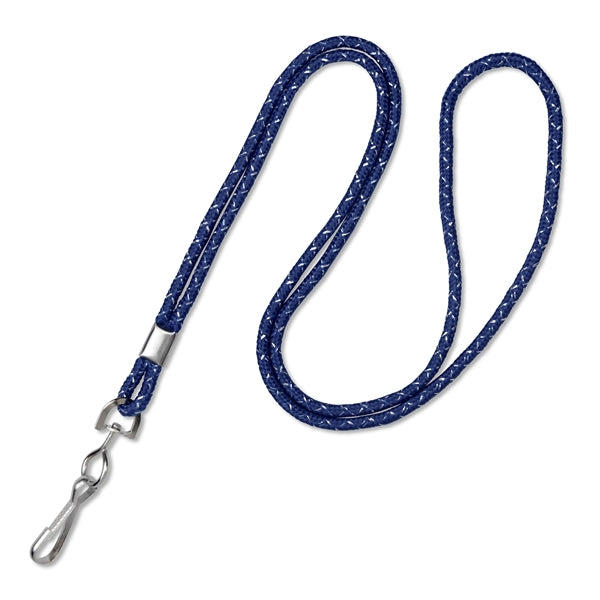 1/8" Blank Metallic Non-Breakaway Lanyards with Swivel Hook